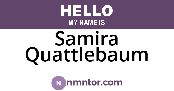 Samira Quattlebaum