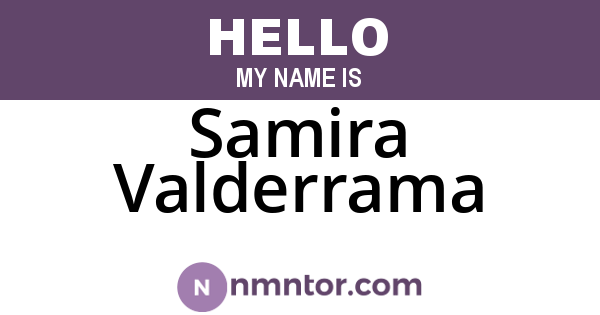 Samira Valderrama