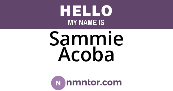 Sammie Acoba