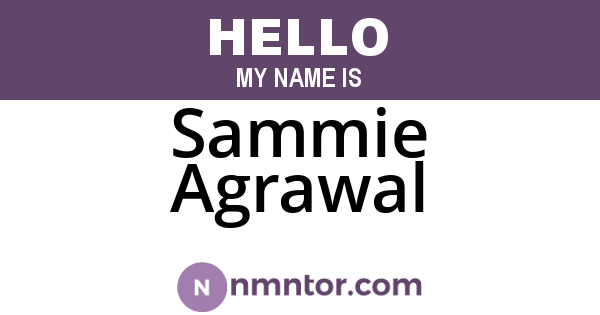 Sammie Agrawal