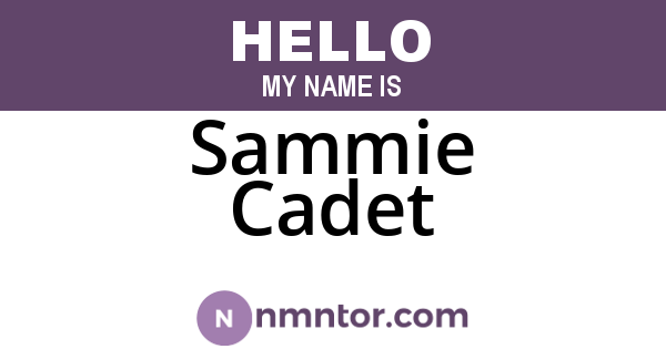 Sammie Cadet