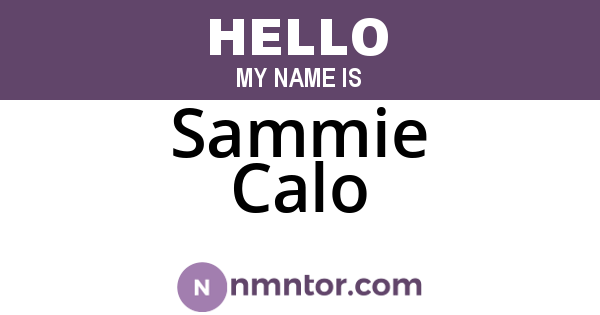Sammie Calo