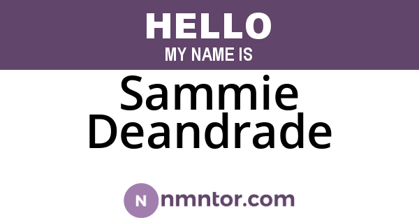 Sammie Deandrade