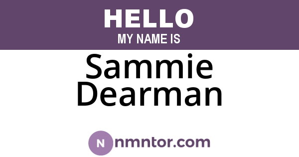 Sammie Dearman