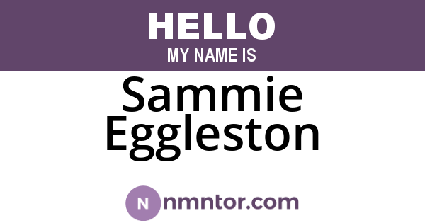 Sammie Eggleston
