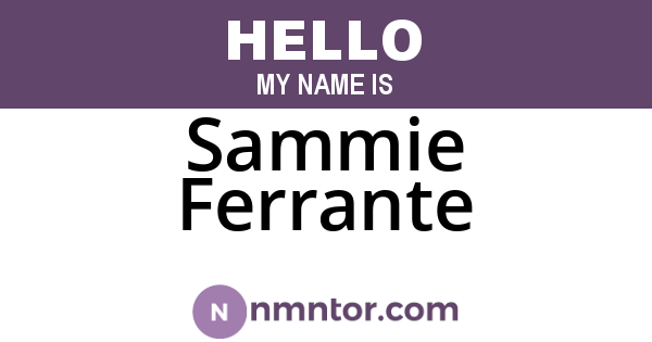 Sammie Ferrante
