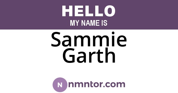 Sammie Garth