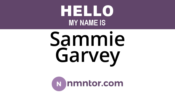 Sammie Garvey