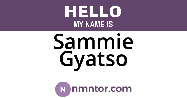 Sammie Gyatso
