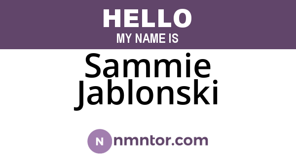 Sammie Jablonski