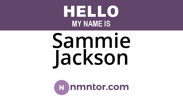 Sammie Jackson