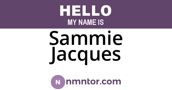 Sammie Jacques
