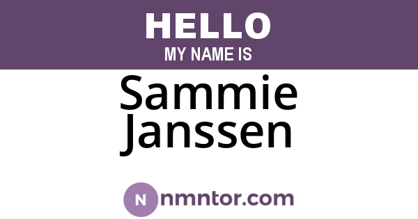 Sammie Janssen