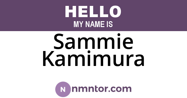 Sammie Kamimura