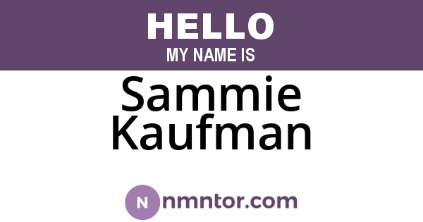 Sammie Kaufman