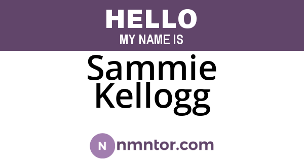 Sammie Kellogg