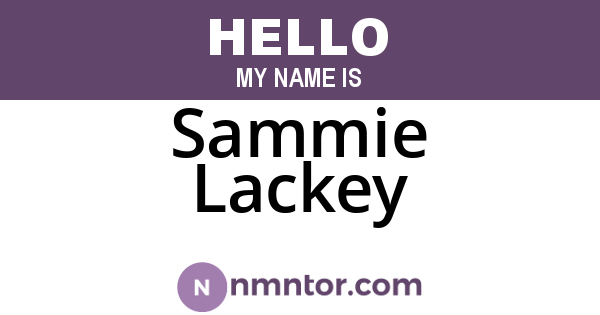 Sammie Lackey