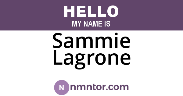 Sammie Lagrone