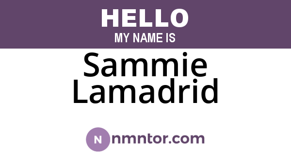 Sammie Lamadrid