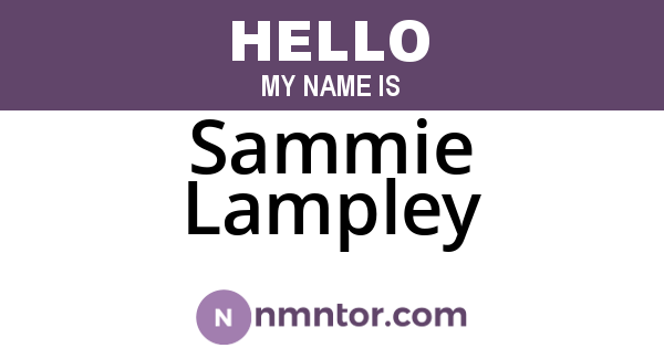 Sammie Lampley