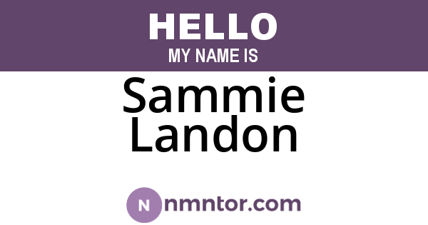 Sammie Landon