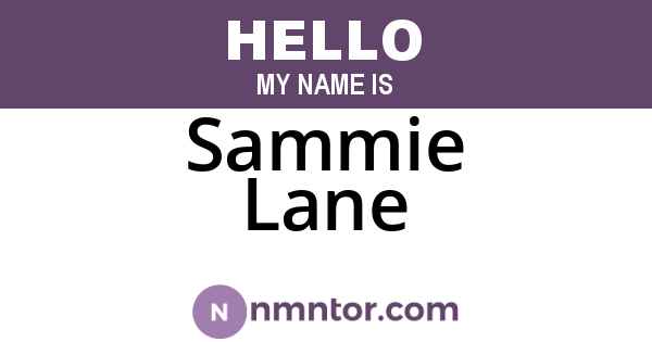 Sammie Lane
