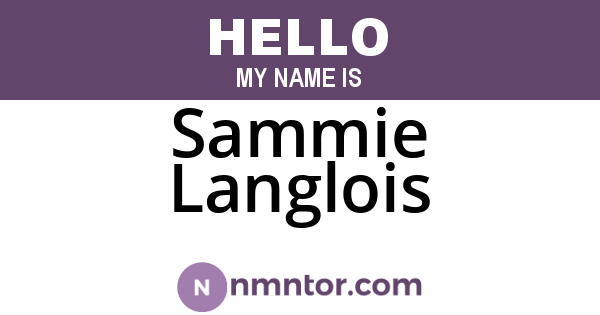 Sammie Langlois