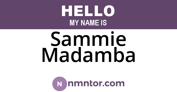 Sammie Madamba
