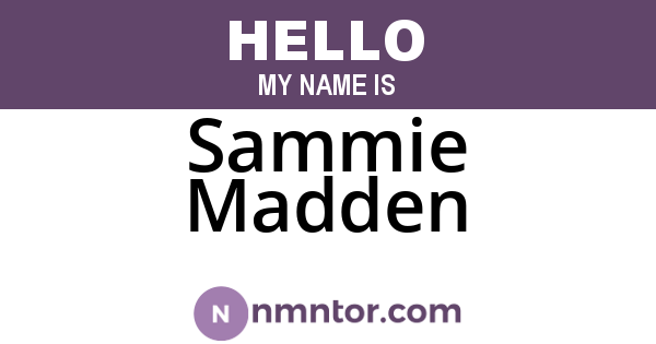 Sammie Madden
