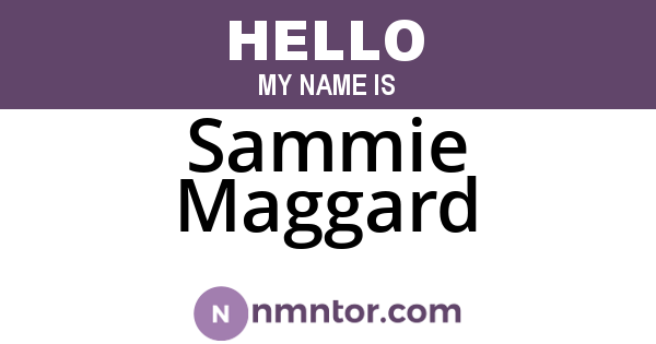 Sammie Maggard