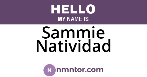 Sammie Natividad