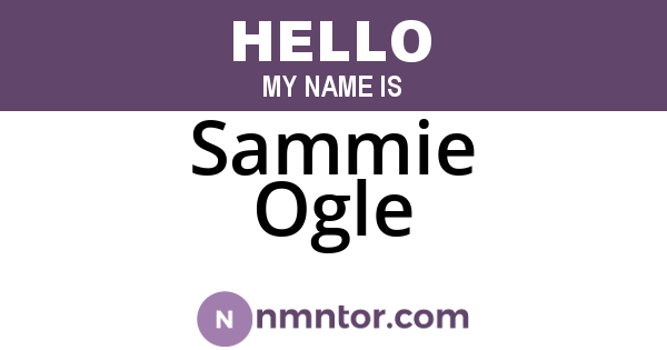 Sammie Ogle