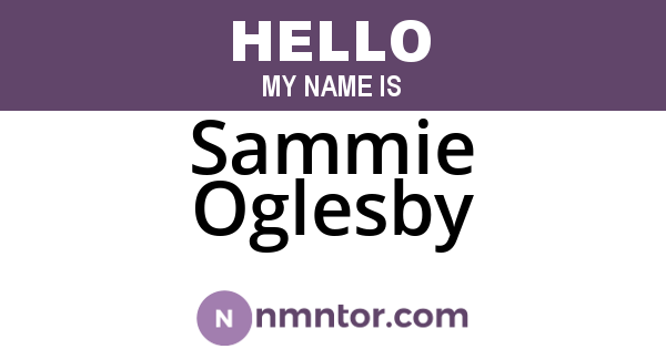 Sammie Oglesby