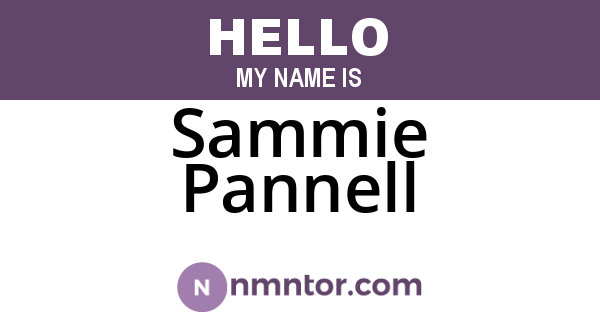Sammie Pannell
