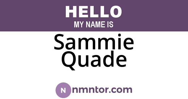 Sammie Quade