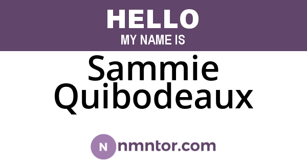 Sammie Quibodeaux