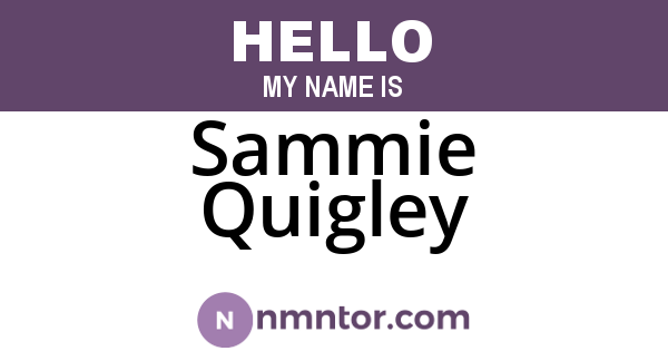 Sammie Quigley