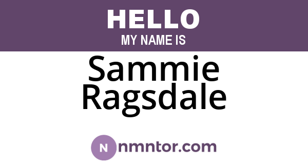 Sammie Ragsdale