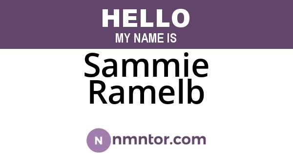 Sammie Ramelb
