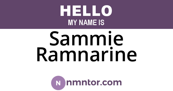 Sammie Ramnarine