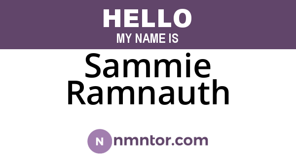 Sammie Ramnauth