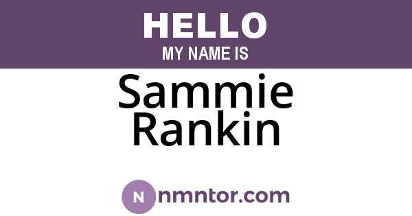Sammie Rankin