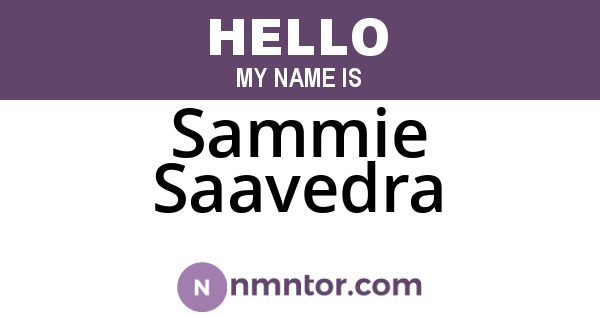 Sammie Saavedra