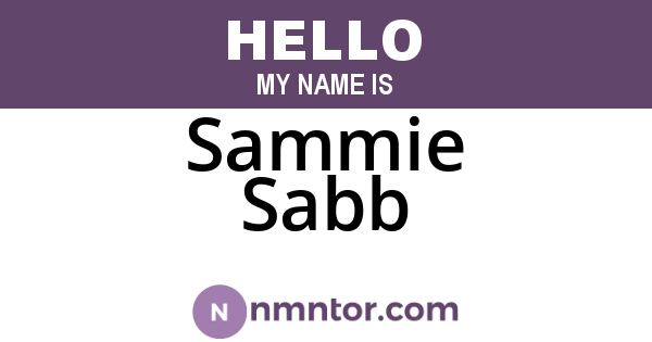 Sammie Sabb