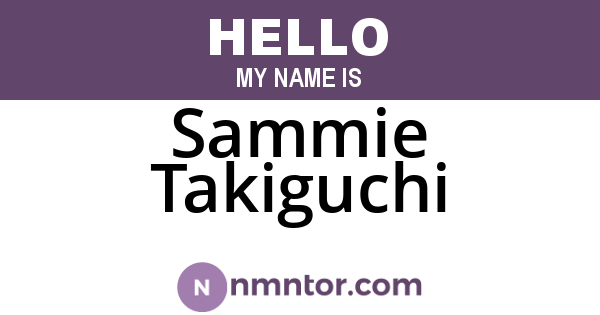 Sammie Takiguchi