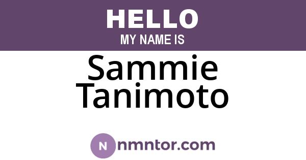 Sammie Tanimoto