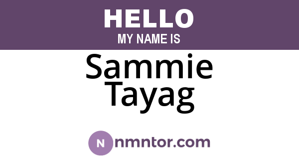 Sammie Tayag