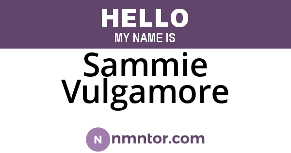 Sammie Vulgamore