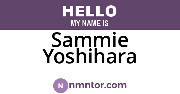 Sammie Yoshihara