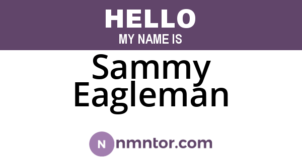 Sammy Eagleman